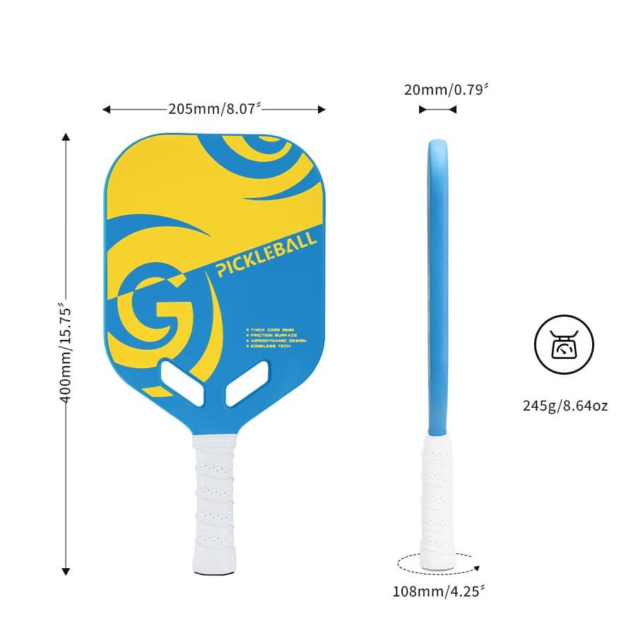 Edgeless Thermoformed Pickleball Paddles